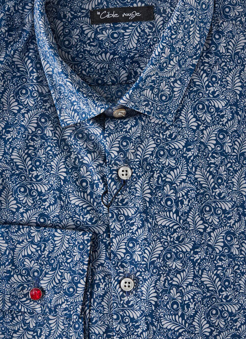 Cămașă cu mâneci lungi albastru LA CIBLE ROUGE bărbat