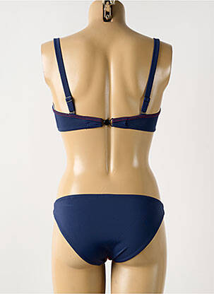 Costum de baie din două piese elasticitate top sutien modelat albastru OLYMPIA femeie