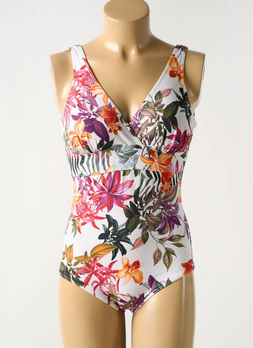 Costum de baie dintr-o singură piesă alb SUN PLAYA femeie