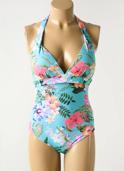 Costum de baie dintr-o singură piesă albastru OLYMPIA femeie