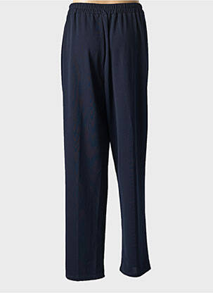 Pantalon drept talie elastică albastru GEVANA femeie
