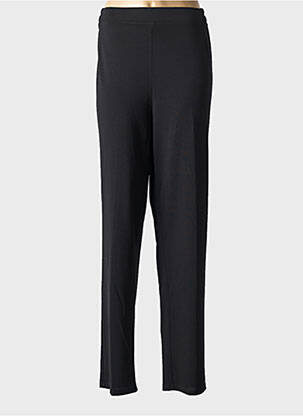 Pantalon drept talie elastică negru GEVANA femeie