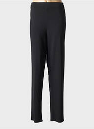 Pantalon drept talie elastică negru GEVANA femme