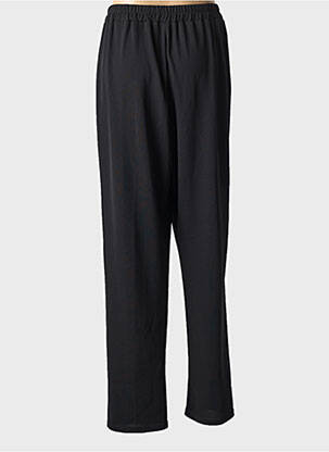 Pantalon drept talie elastică negru GEVANA femeie
