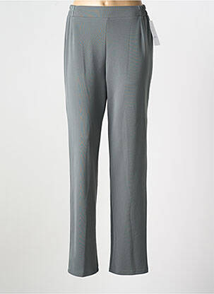 Pantalon drept talie elastică verde GEVANA femeie