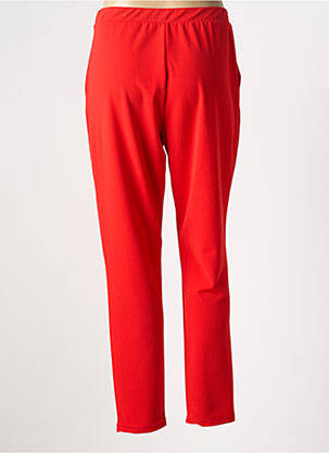 Pantalon slim talie elastică roșu GEVANA femeie