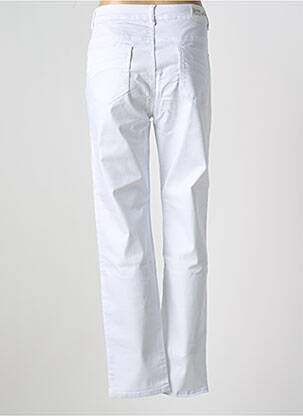 Pantalon slim buzunare alb GEVANA femeie