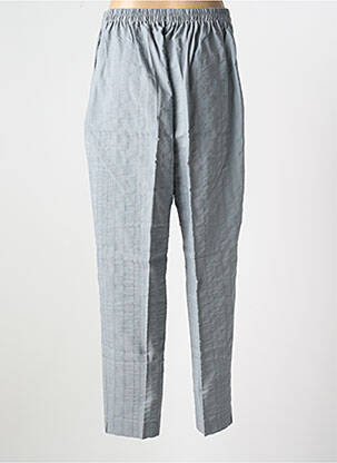 Pantalon drept talie elastică gri GEVANA femeie