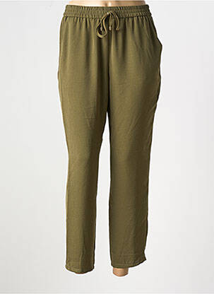 Pantalon slim talie elastică verde TINTA femeie
