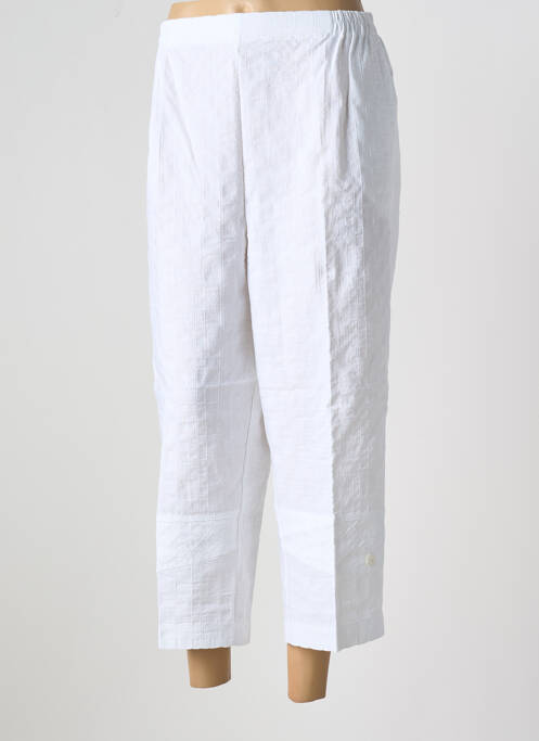 Pantalon trei sferturi alb GEVANA femeie