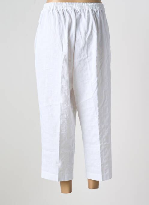 Pantalon trei sferturi alb GEVANA femeie