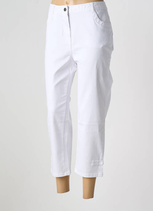 Pantalon trei sferturi alb FELINO femeie