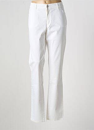 Pantalon drept elasticitate mărime normală alb COWEST femeie