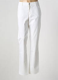 Pantalon drept elasticitate mărime normală alb COWEST femme