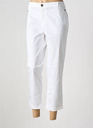 Pantalon 7/8 alb DESGASTE femeie