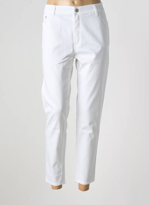 Pantalon slim alb COWEST femeie