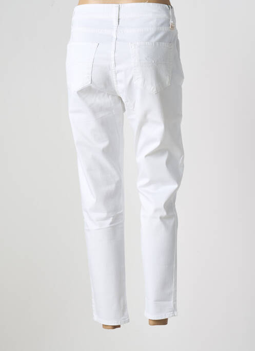Pantalon slim alb COWEST femeie