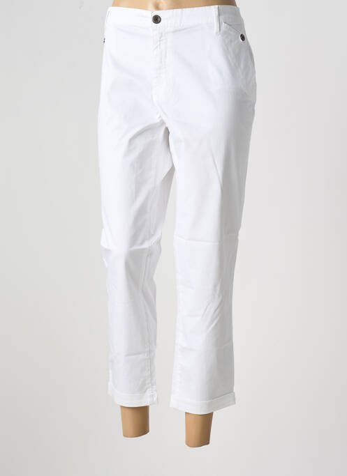 Pantalon 7/8 alb DESGASTE femeie