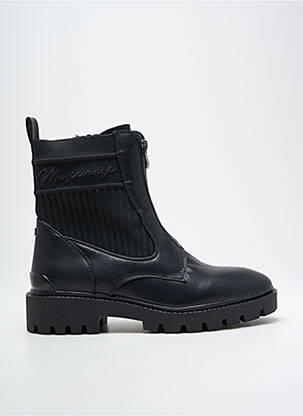 Botine/ghete material neted toc de 4 la 6 cm negru MARIAMARE femeie