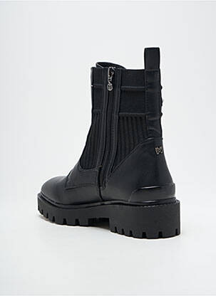 Botine/ghete material neted toc de 4 la 6 cm negru MARIAMARE femeie