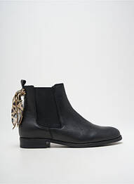 Botine/ghete material neted toc plat până la 3 cm negru GOODSTEP femme