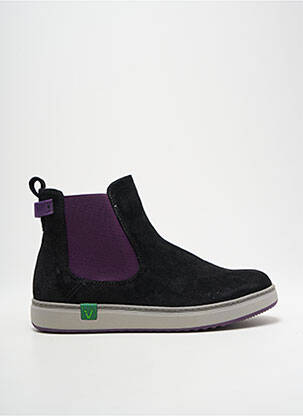 Botine/ghete vârf rotund toc plat până la 3 cm negru JANA femeie