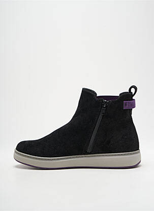 Botine/ghete vârf rotund toc plat până la 3 cm negru JANA femeie