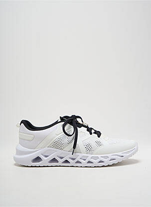 Adidași vârf rotund toc de 4 la 6 cm alb JANA femeie