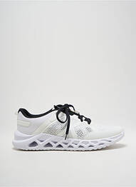 Adidași vârf rotund toc de 4 la 6 cm alb JANA femme