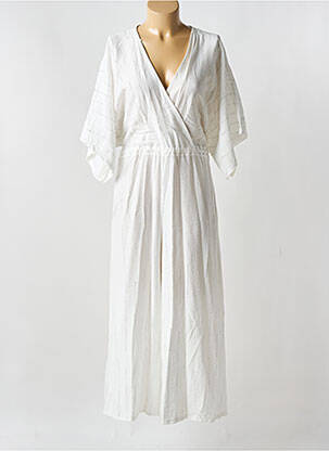 Salopetă-pantalon alb ONE femeie