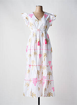 Rochie lungă alb SUMITRA femeie