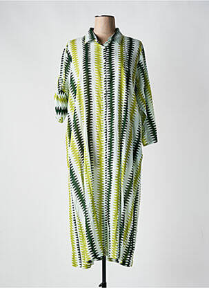 Rochie midi mâneci 3/4 mâneci 3/4 verde SUMITRA femeie