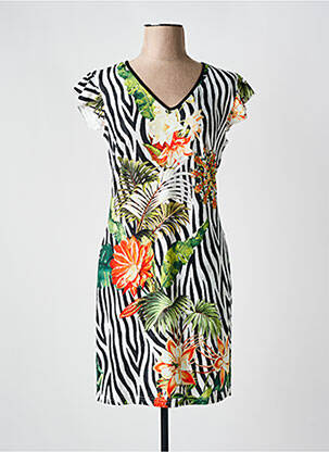Rochie midi mâneci scurte mâneci scurte negru 101 IDEES femeie