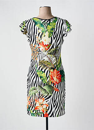 Rochie midi mâneci scurte mâneci scurte negru 101 IDEES femeie