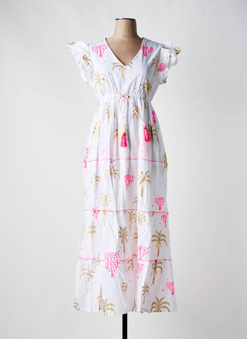 Rochie lungă alb SUMITRA femeie