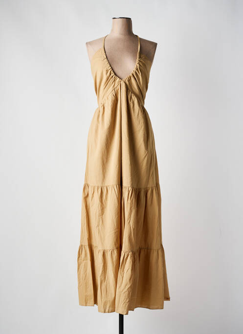 Rochie lungă maro JS MILLENIUM femeie