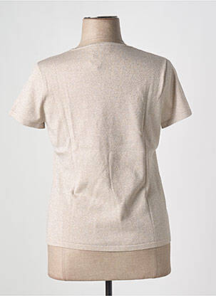 Tricou croială cambrată mâneci scurte auriu BUGARRI femeie