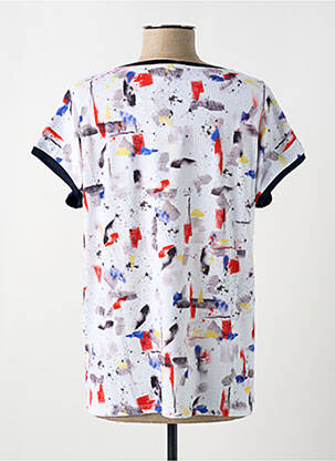 Tricou imprimeu fantezie mâneci scurte albastru LE CABESTAN femeie