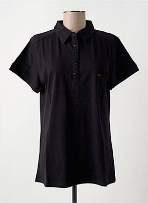 Polo negru FELINO femeie