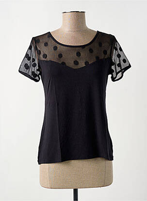 Top/Caraco negru JANIRA femeie