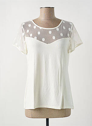 Top/caraco elasticitate bej JANIRA femeie
