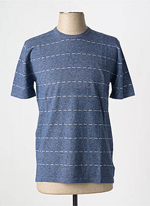 Tricou croială cambrată mâneci scurte albastru MONTAGUT bărbat