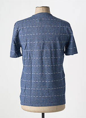 Tricou croială cambrată mâneci scurte albastru MONTAGUT bărbat