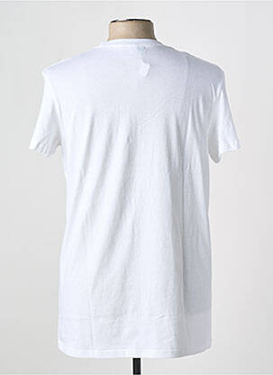 Tricou croială dreaptă mâneci scurte alb HOM bărbat