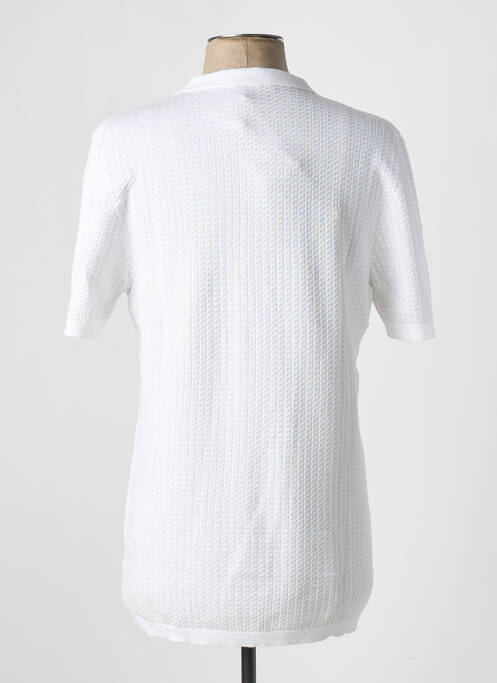 Polo alb MONTAGUT bărbat