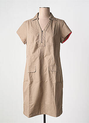 Rochie midi maro FELINO femeie