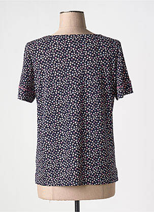 Tricou croială dreaptă mâneci scurte albastru GEVANA femeie