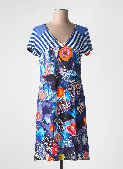 Rochie midi albastru OLIVIER PHILIPS femeie