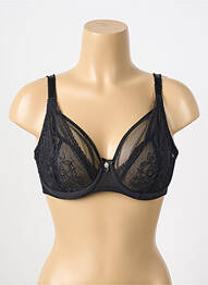 Sutien broderie sutien cupe întregi cu decolteu înalt negru FREYA femme