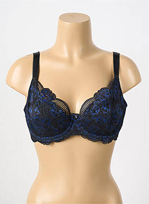 Sutien broderie sutien cupe întregi cu decolteu înalt negru FANTASIE femeie